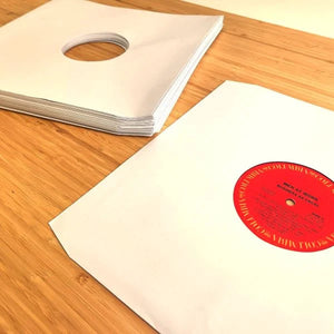 BCW:  12 Inch Record Paper Inner Sleeve - Cut Corners - White