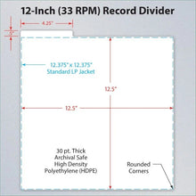 Load image into Gallery viewer, BCW:  12 Inch Record Dividers - White