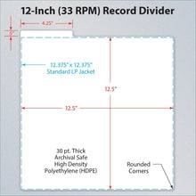 Load image into Gallery viewer, 12-Inch Record Dividers - White