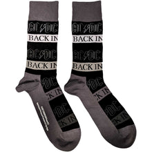 Cargar imagen en el visor de la galería, AC/DC - Unisex Ankle Socks:  Back In Black (Black)