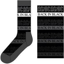 Load image into Gallery viewer, AC/DC Unisex Ankle Socks:  Back In Black