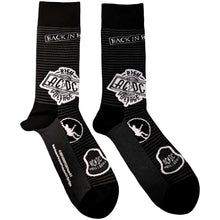 Load image into Gallery viewer, AC/DC Unisex Ankle Socks:  Icons - Black