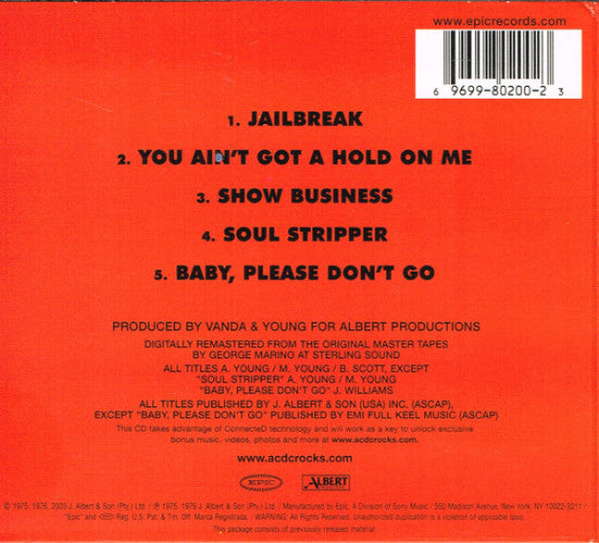 AC/DC - '74 Jailbreak CD – The Cosmic Peddler