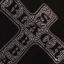 Cargar imagen en el visor de la galería, Black Sabbath - Female T-Shirt:  Cross / Embellished (Black)