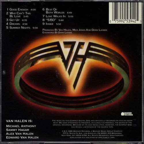 5150 halent  Amazon.com: Van Halen: 5150 by artist [1990]: Unknown