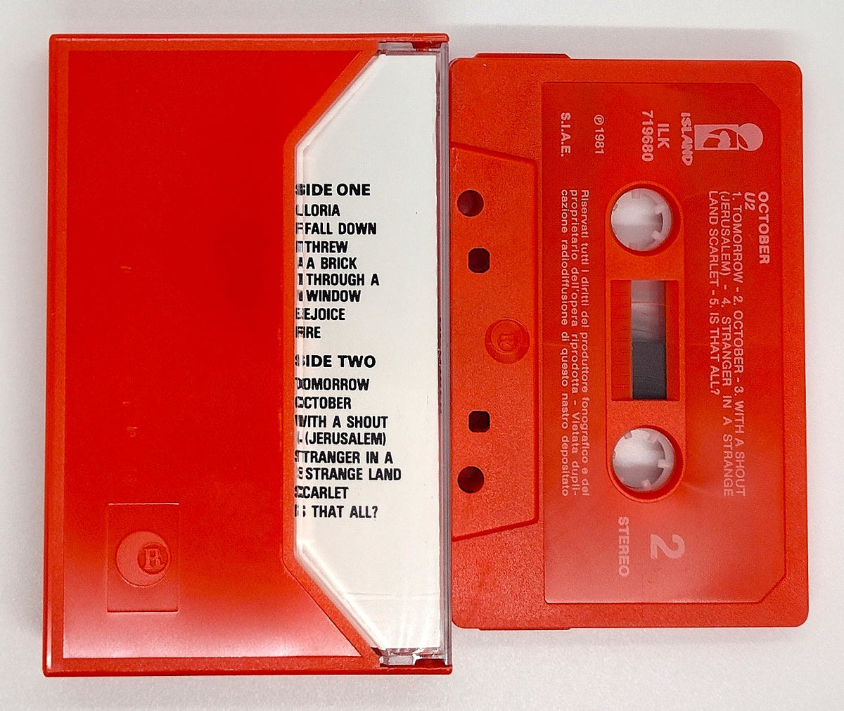 U2 - October (Cassette) – The Cosmic Peddler