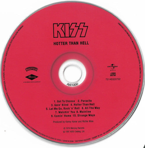 Kiss - Hotter Than Hell (CD-New-Repress) – The Cosmic Peddler
