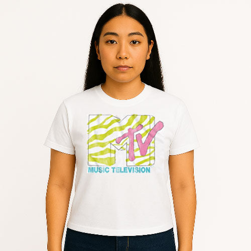 MTV - Unisex T-Shirt: Logo (White) – The Cosmic Peddler