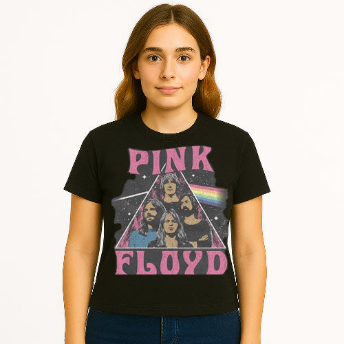 Pink Floyd - Unisex T-Shirt: Vintage Band (Dark Grey) – The Cosmic