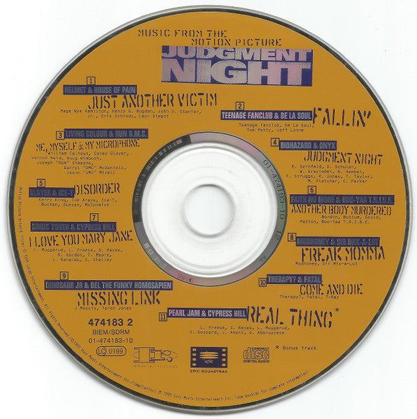 Various - Judgment Night Soundtrack (CD) – The Cosmic Peddler