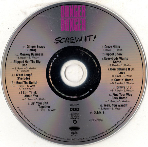 Danger Danger - Screw It! (CD) – The Cosmic Peddler