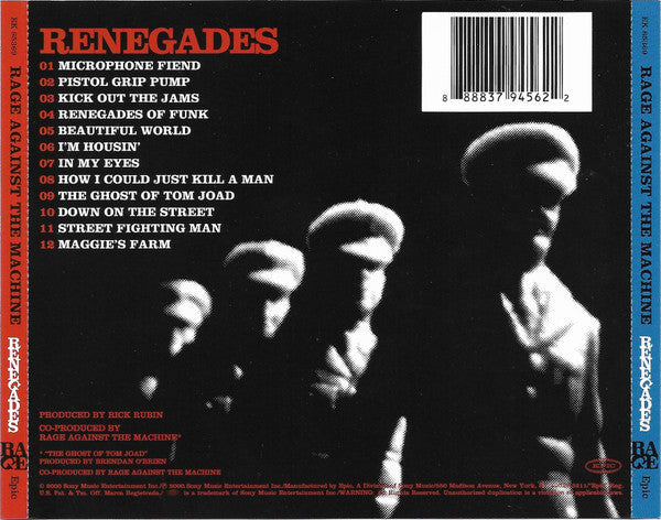 Rage Against The Machine - Renegades (CD) – The Cosmic Peddler