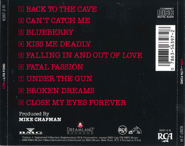 Lita Ford - Lita (CD) – The Cosmic Peddler