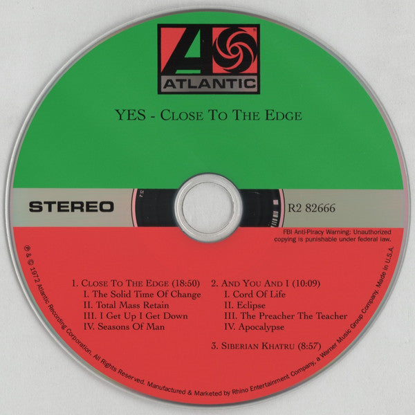 Yes - Close To The Edge (CD-New-Repress) – The Cosmic Peddler
