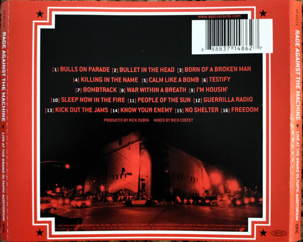 Rage Against The Machine - Live At The Grand Olympic Auditorium