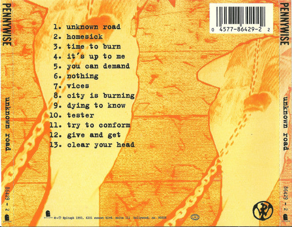 Pennywise - Unknown Road (CD) – The Cosmic Peddler