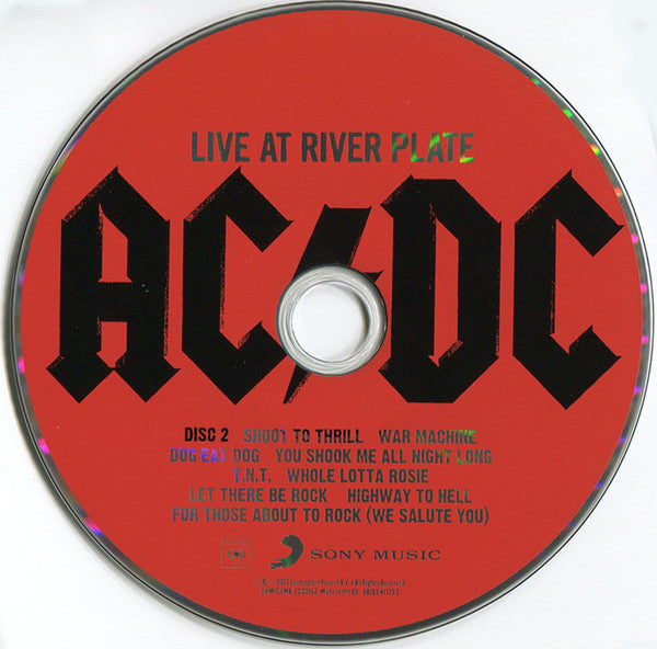 欧3LP AC/DC Live At  Plate 88765411751 Columbia 未開封 /00780 AC/DC – Live At River Plate – 3 x Vinyl (Red Translucent, LP