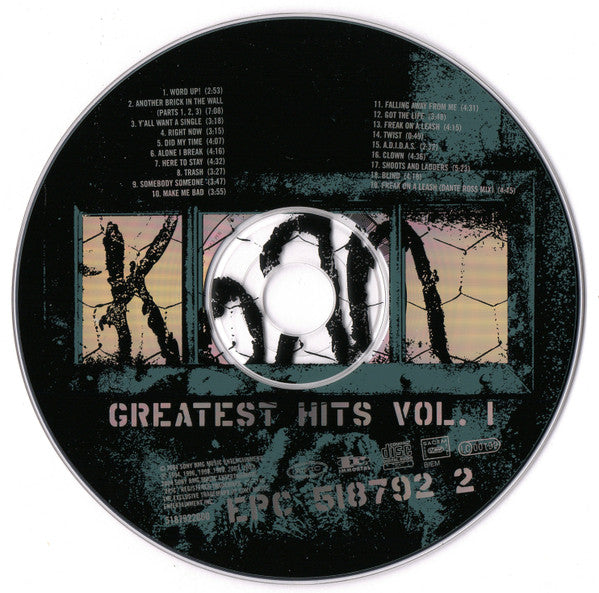 Korn - Greatest Hits Vol. 1 (CD) – The Cosmic Peddler
