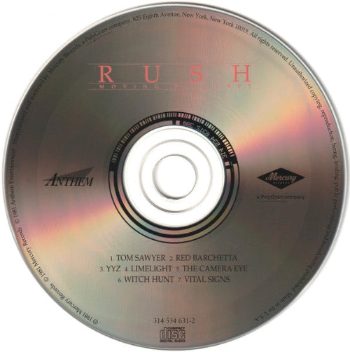 Rush - Moving Pictures (CD-New-Repress) – The Cosmic Peddler