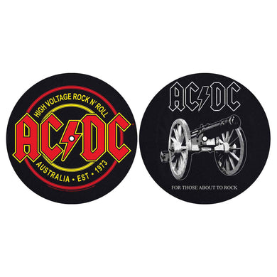 AC/DC - Turntable Slipmat Set:  For Those About To Rock / High Voltage