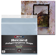 Load image into Gallery viewer, Resealable 12-Inch Record Bags - 2 Mil (100 Pack)