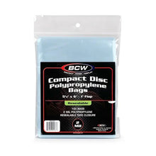 Load image into Gallery viewer, BCW:  Resealable Compact Disc Bags