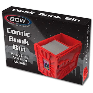 BCW:  Short Comic Book Bin - Red
