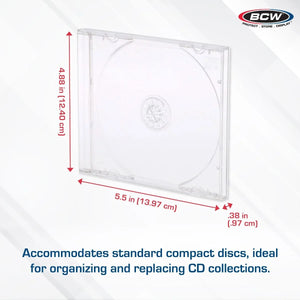BCW CD Jewel Cases - 10 Pack