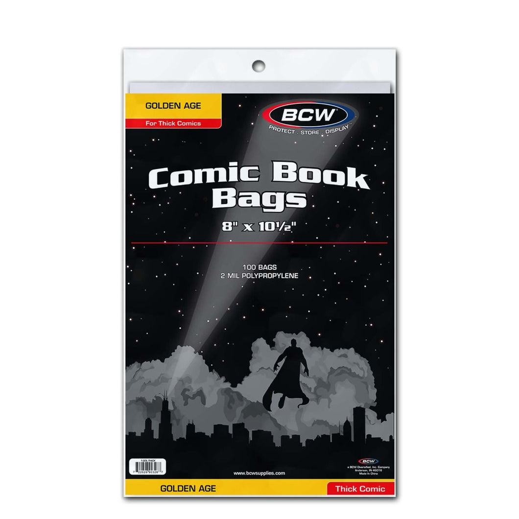 BCW:  Golden Comic Bags - Thick