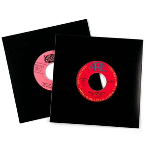 BCW:  7 Inch Record Paper Jacket - With Hole - Black