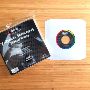 BCW:  7 Inch Record Paper Inner Sleeve - Cut Corners - White