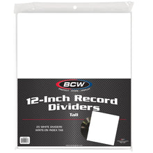 Load image into Gallery viewer, BCW:  12&quot; Record Divider - Tall - White
