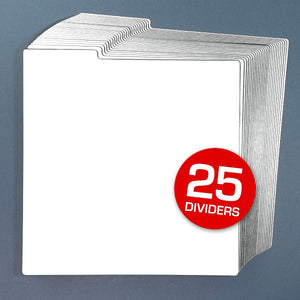 12-Inch Record Dividers - White