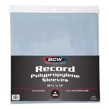 Load image into Gallery viewer, BCW:  33 RPM Record Sleeves - 4 MIL