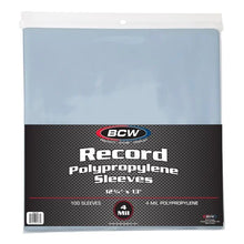 Load image into Gallery viewer, 12 Inch Record Sleeves - 4 Mil (100 Pack)