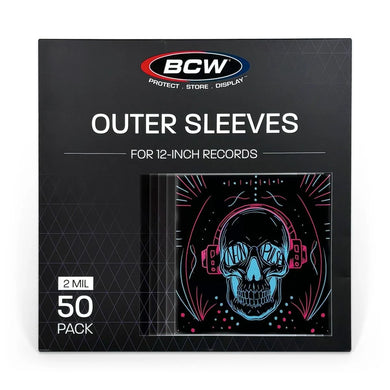 BCW:  12 Inch Record Sleeves - Polypropylene - 50 Pack