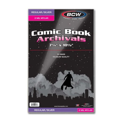 BCW:  Silver / Regular Comic Mylar Archivals - 2 MIL