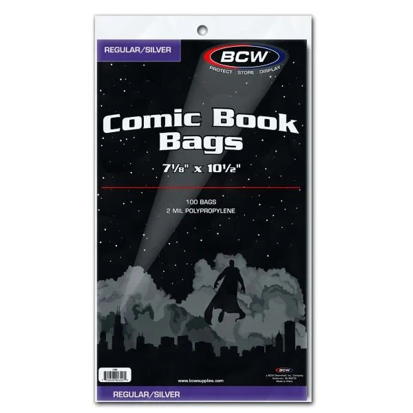 BCW:  Silver / Regular Comic Bags