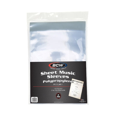 BCW:  Sheet Music Sleeves