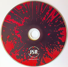 Load image into Gallery viewer, Black Smoke - Uplifted By The Hook compact disc with red and black splatter design with &#39;ISR&#39; branding.