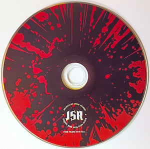 Black Smoke - Uplifted By The Hook compact disc with red and black splatter design with 'ISR' branding.