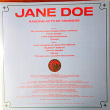 Load image into Gallery viewer, Jane Doe - Random Acts Of Kindness (Vinyl/Record)