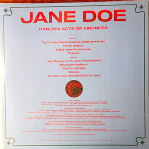 Jane Doe - Random Acts Of Kindness (Vinyl/Record)