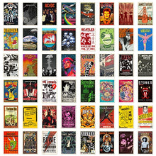 Cargar imagen en el visor de la galería, Collection of vintage concert posters featuring various bands and musicians.