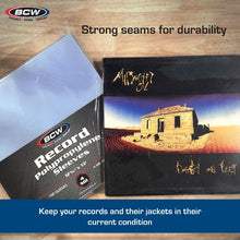 Charger l'image dans la galerie, BCW record sleeves packaging with a album cover on a wooden surface