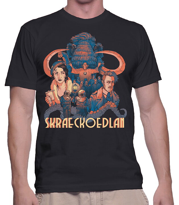 Skraeckoedlan - Eorbe, Black, T-Shirt (Unisex)