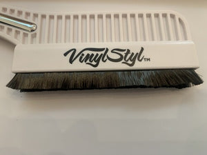 Vinyl Styl Premium Conductive Anti-Static Record Cleaning Brush - White