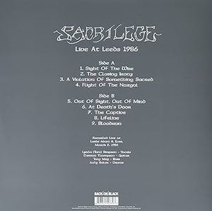 Sacrilege - Live At Leeds 1986 (Vinyl/Record)