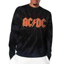 Load image into Gallery viewer, AC/DC Unisex Long Sleeve T-Shirt:  Logo (Wash Collection)