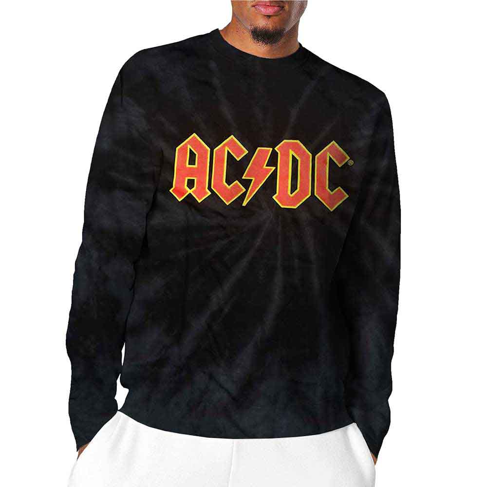 AC/DC - Unisex Long Sleeve T-Shirt:  Logo (Black)